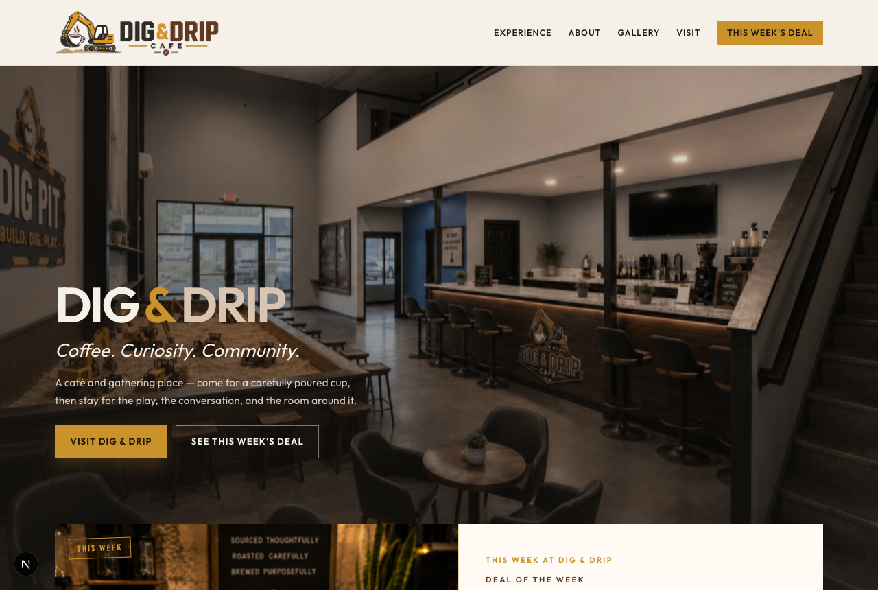 Dig & Drip website preview