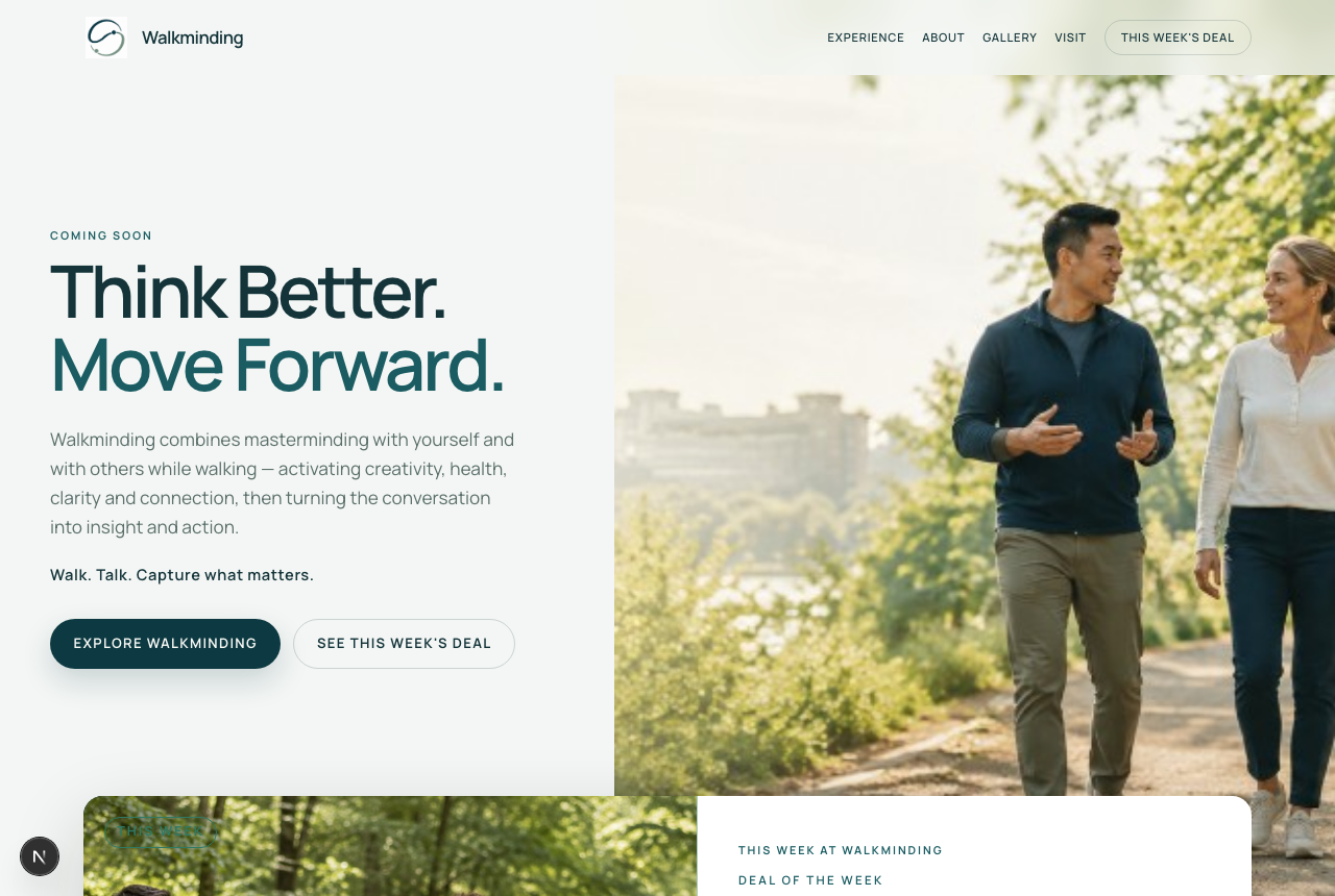 Walkminding website preview
